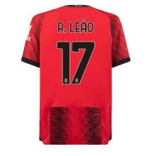 AC Milan Rafael Leao #17 Home Stadium Replica Jersey 2023-24 Short Sleeves