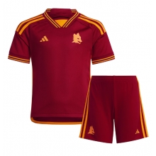 AS Roma Home Stadium Replica Jersey Kids 2023-24 Short Sleeves (+ pants)