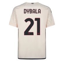 AS Roma Paulo Dybala #21 Away Stadium Replica Jersey 2023-24 Short Sleeves