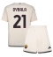 AS Roma Paulo Dybala #21 Away Stadium Replica Jersey Kids 2023-24 Short Sleeves (+ pants)