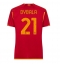 AS Roma Paulo Dybala #21 Home Stadium Replica Jersey Women 2023-24 Short Sleeves