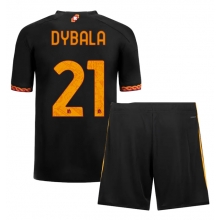 AS Roma Paulo Dybala #21 Third Stadium Replica Jersey Kids 2023-24 Short Sleeves (+ pants)