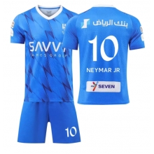 Al-Hilal Neymar Jr #10 Home Stadium Replica Jersey Kids 2023-24 Short Sleeves (+ pants)