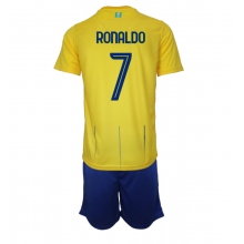 Al-Nassr Cristiano Ronaldo #7 Home Stadium Replica Jersey Kids 2023-24 Short Sleeves (+ pants)