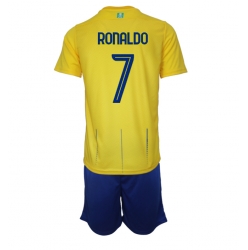 Al-Nassr Cristiano Ronaldo #7 Home Stadium Replica Jersey Kids 2023-24 Short Sleeves (+ pants)