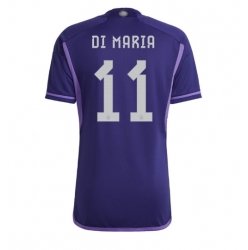 Argentina Angel Di Maria #11 Away Stadium Replica Jersey World Cup 2022 Short Sleeves