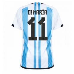 Argentina Angel Di Maria #11 Home Stadium Replica Jersey World Cup 2022 Short Sleeves