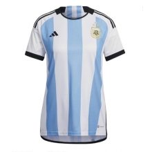 Argentina Home Stadium Replica Jersey Women World Cup 2022 Short Sleeves