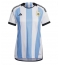 Argentina Home Stadium Replica Jersey Women World Cup 2022 Short Sleeves