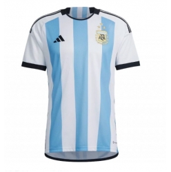 Argentina Home Stadium Replica Jersey World Cup 2022 Short Sleeves