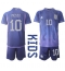 Argentina Lionel Messi #10 Away Stadium Replica Jersey Kids World Cup 2022 Short Sleeves (+ pants)