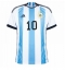 Argentina Lionel Messi #10 Home Stadium Replica Jersey World Cup 2022 Short Sleeves