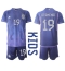 Argentina Nicolas Otamendi #19 Away Stadium Replica Jersey Kids World Cup 2022 Short Sleeves (+ pants)