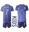 Argentina Rodrigo de Paul #7 Away Stadium Replica Jersey Kids World Cup 2022 Short Sleeves (+ pants)