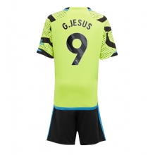 Arsenal Gabriel Jesus #9 Away Stadium Replica Jersey Kids 2023-24 Short Sleeves (+ pants)