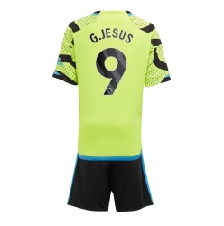 Arsenal Gabriel Jesus #9 Away Stadium Replica Jersey Kids 2023-24 Short Sleeves (+ pants)