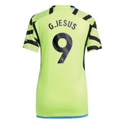 Arsenal Gabriel Jesus #9 Away Stadium Replica Jersey Women 2023-24 Short Sleeves