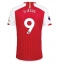 Arsenal Gabriel Jesus #9 Home Stadium Replica Jersey 2023-24 Short Sleeves