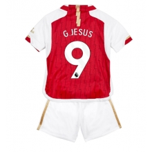 Arsenal Gabriel Jesus #9 Home Stadium Replica Jersey Kids 2023-24 Short Sleeves (+ pants)