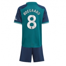 Arsenal Martin Odegaard #8 Third Stadium Replica Jersey Kids 2023-24 Short Sleeves (+ pants)