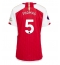 Arsenal Thomas Partey #5 Home Stadium Replica Jersey Women 2023-24 Short Sleeves