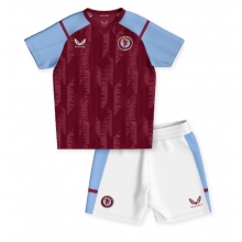 Aston Villa Home Stadium Replica Jersey Kids 2023-24 Short Sleeves (+ pants)