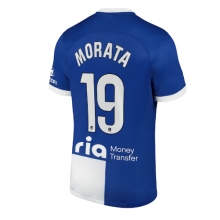 Atletico Madrid Alvaro Morata #19 Away Stadium Replica Jersey 2023-24 Short Sleeves