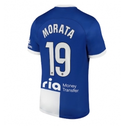 Atletico Madrid Alvaro Morata #19 Away Stadium Replica Jersey 2023-24 Short Sleeves