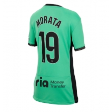 Atletico Madrid Alvaro Morata #19 Third Stadium Replica Jersey Women 2023-24 Short Sleeves