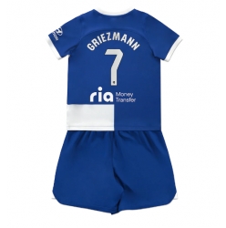 Atletico Madrid Antoine Griezmann #7 Away Stadium Replica Jersey Kids 2023-24 Short Sleeves (+ pants)