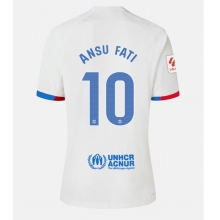 Barcelona Ansu Fati #10 Away Stadium Replica Jersey 2023-24 Short Sleeves