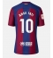 Barcelona Ansu Fati #10 Home Stadium Replica Jersey Women 2023-24 Short Sleeves