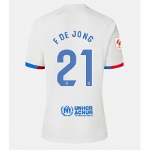 Barcelona Frenkie de Jong #21 Away Stadium Replica Jersey 2023-24 Short Sleeves