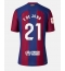 Barcelona Frenkie de Jong #21 Home Stadium Replica Jersey Women 2023-24 Short Sleeves