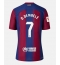 Barcelona Ousmane Dembele #7 Home Stadium Replica Jersey 2023-24 Short Sleeves