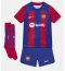 Barcelona Ousmane Dembele #7 Home Stadium Replica Jersey Kids 2023-24 Short Sleeves (+ pants)