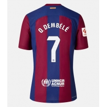 Barcelona Ousmane Dembele #7 Home Stadium Replica Jersey Women 2023-24 Short Sleeves