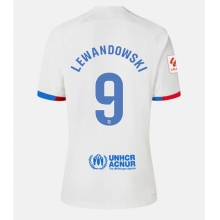 Barcelona Robert Lewandowski #9 Away Stadium Replica Jersey 2023-24 Short Sleeves