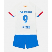 Barcelona Robert Lewandowski #9 Away Stadium Replica Jersey Kids 2023-24 Short Sleeves (+ pants)