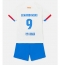 Barcelona Robert Lewandowski #9 Away Stadium Replica Jersey Kids 2023-24 Short Sleeves (+ pants)