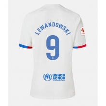 Barcelona Robert Lewandowski #9 Away Stadium Replica Jersey Women 2023-24 Short Sleeves