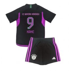 Bayern Munich Harry Kane #9 Away Stadium Replica Jersey Kids 2023-24 Short Sleeves (+ pants)