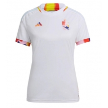 Belgium Away Stadium Replica Jersey Women World Cup 2022 Short Sleeves