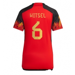 Belgium Axel Witsel #6 Home Stadium Replica Jersey Women World Cup 2022 Short Sleeves