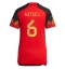 Belgium Axel Witsel #6 Home Stadium Replica Jersey Women World Cup 2022 Short Sleeves