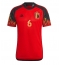 Belgium Axel Witsel #6 Home Stadium Replica Jersey World Cup 2022 Short Sleeves