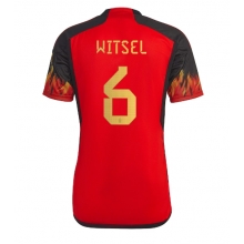 Belgium Axel Witsel #6 Home Stadium Replica Jersey World Cup 2022 Short Sleeves