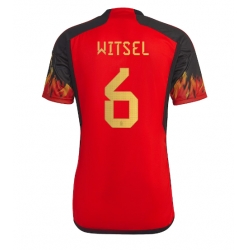 Belgium Axel Witsel #6 Home Stadium Replica Jersey World Cup 2022 Short Sleeves