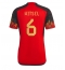 Belgium Axel Witsel #6 Home Stadium Replica Jersey World Cup 2022 Short Sleeves