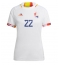 Belgium Charles De Ketelaere #22 Away Stadium Replica Jersey Women World Cup 2022 Short Sleeves